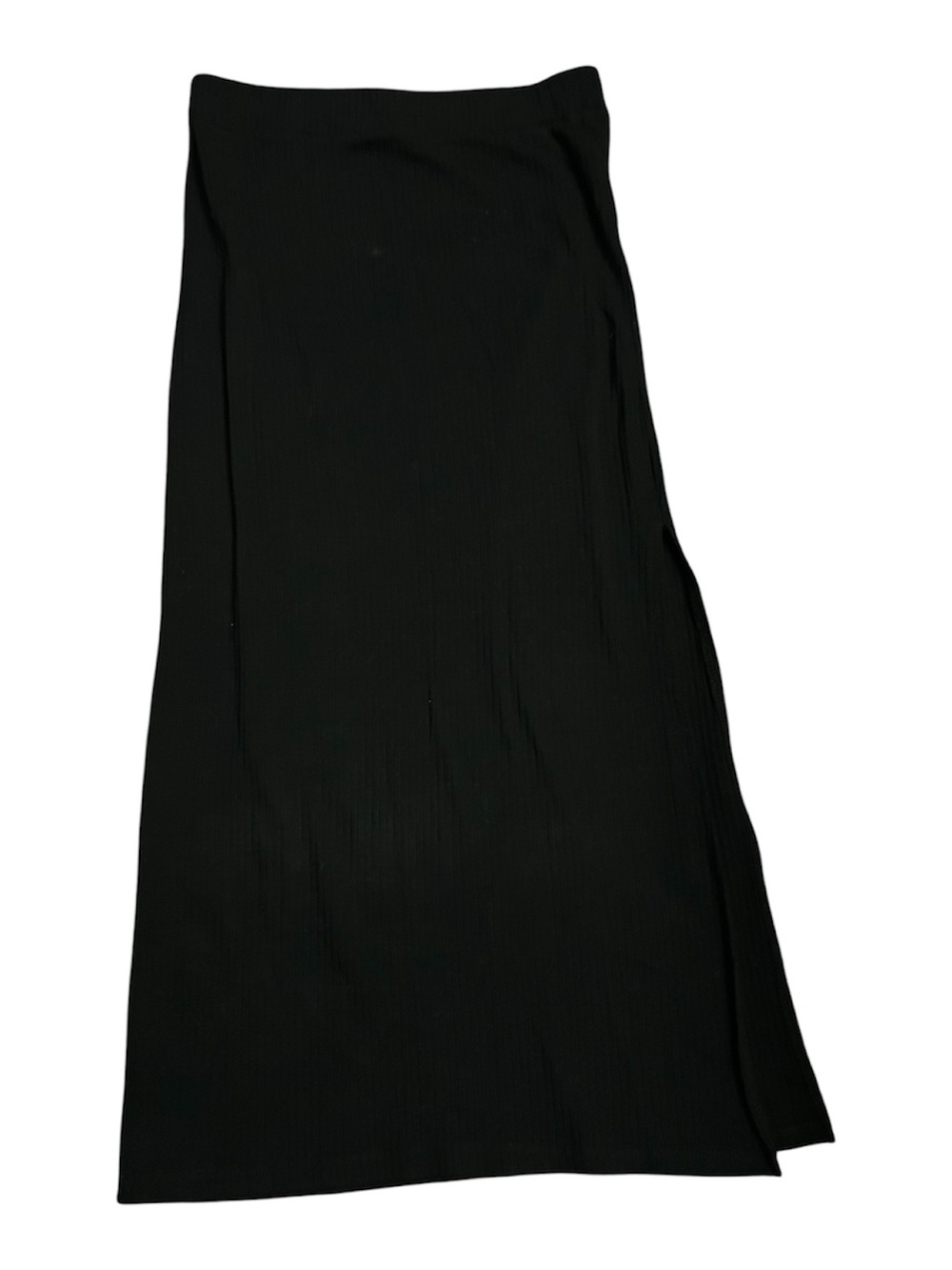 Cotton On Black Ribbed Maxi Skirt